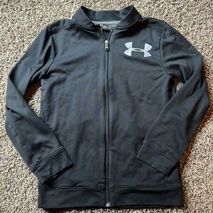 🏀 Youth Medium, Loose Fit Under Armour, Zip Up Sweatshirt 🏈